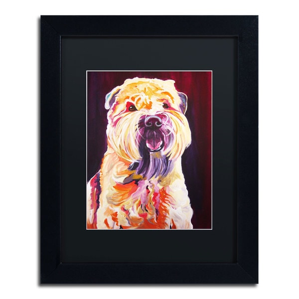 DawgArt Bailey Boy Black Matte, Black Framed Wall Art