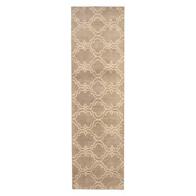 Handmade Tibetan Wool Runner (India) - 2'7 x 9'