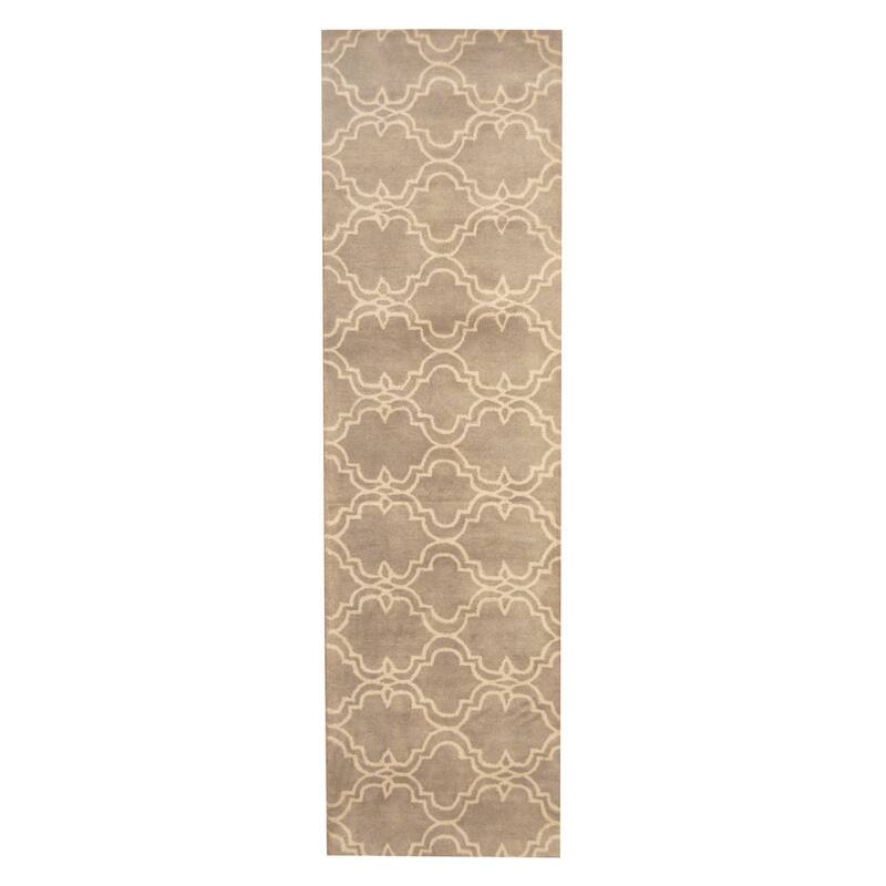 Handmade Tibetan Wool Runner (India) - 2'7 x 9'