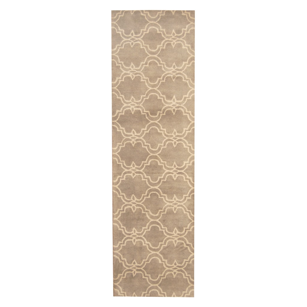 Handmade Tibetan Wool Runner (India) - 2'7 x 9'