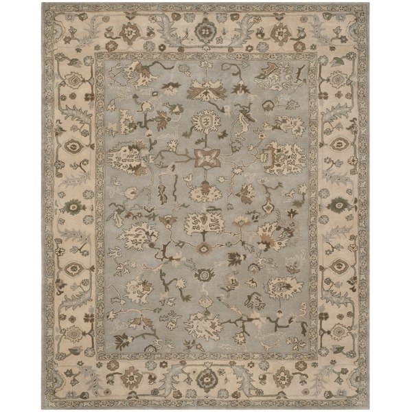 Safavieh Handmade Heritage Timeless Traditional Beige/ Grey Wool Rug - 8' x 10'