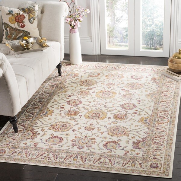 Safavieh Sevilla Ivory/ Multi Viscose Rug - 9'6 x 13'