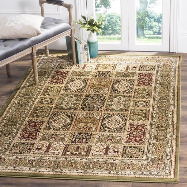 Safavieh Lyndhurst Traditional Oriental Multi/ Green Rug - 10' x 14'