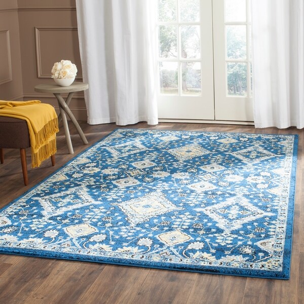 Safavieh Evoke Vintage Royal Blue/ Ivory Distressed Rug - 10' x 14'