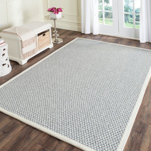 Safavieh Casual Natural Fiber Hand-Woven Silver / Grey Sisal Rug (9' x 12')