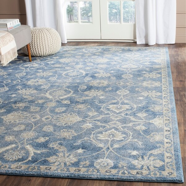 Safavieh Sofia Vintage Oriental Blue/ Beige Distressed Rug - 9' x 12'
