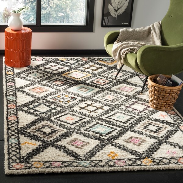 Safavieh Handmade Kenya Natural/ Multi Wool Rug - 9' x 12'
