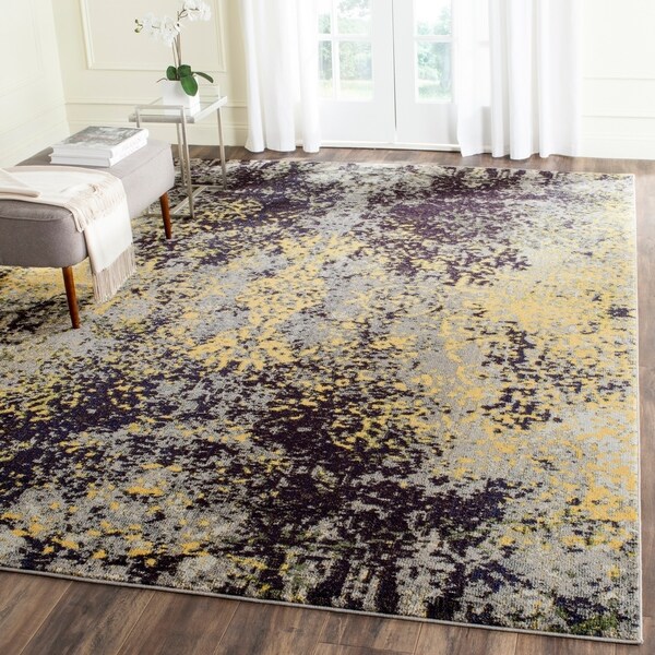 Safavieh Monaco Abstract Vintage Grey / Multi Distressed Rug - 8' x 11'