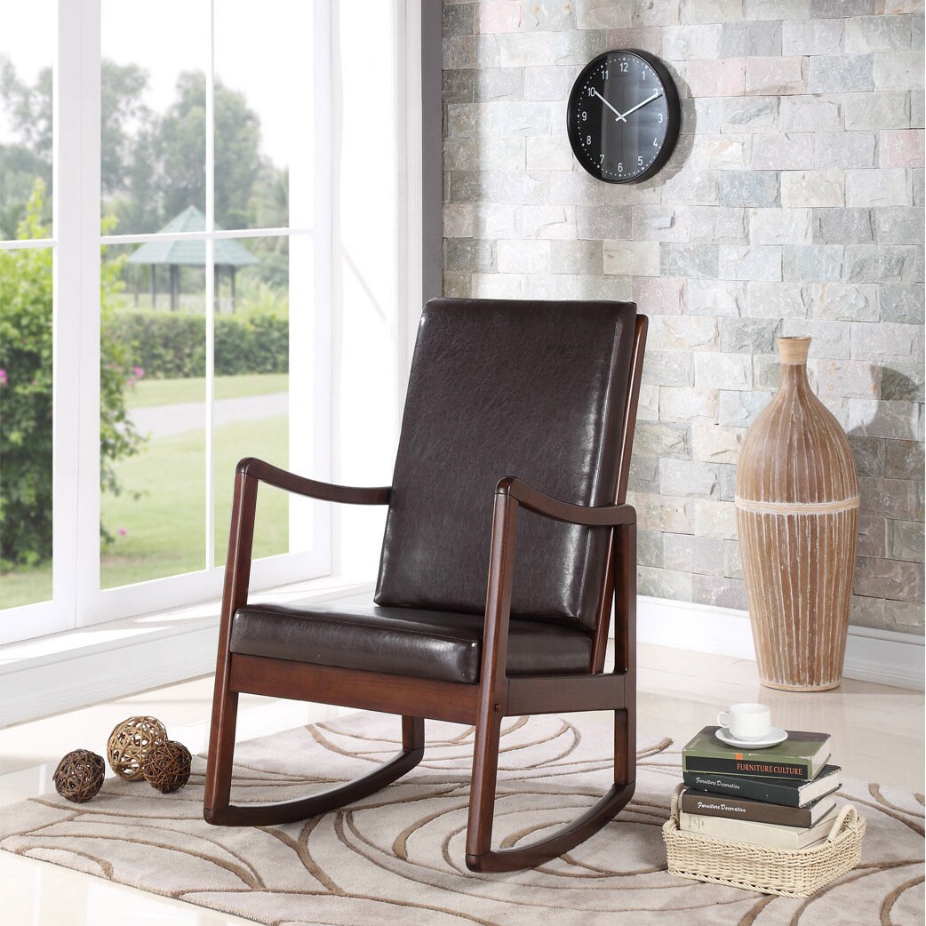 Shop Bishop Contemporary Cushion Rocking Chair On Sale Overstock 10466967