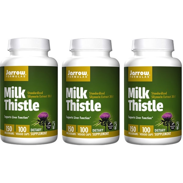 Jarrow Formulas 100 Capsules 150 MG Milk Thistle (Pack of 3