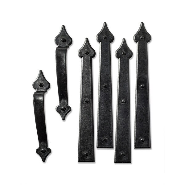 Cre8tive Hardware Classic Spade Magnetic Garage Door Hardware Set