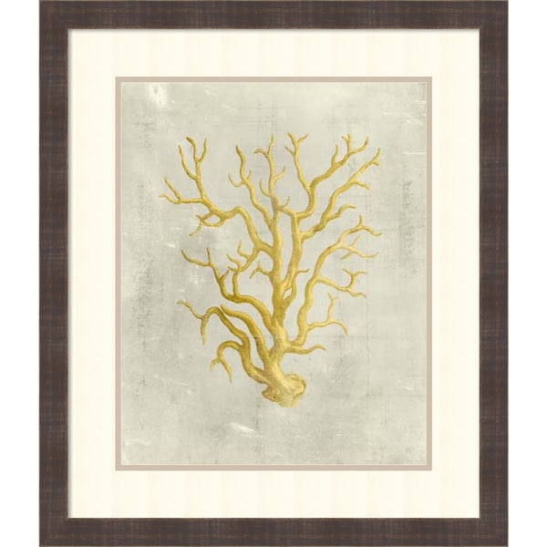 Shop Framed Art Print 'Coral in Mustard' by Vision Studio 25 x 29inch