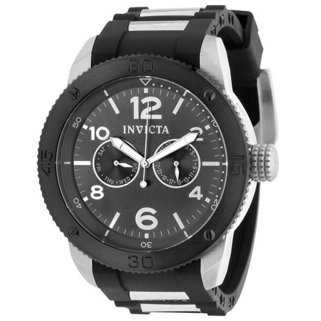 Invicta Men's Specialty Multifunction Rubber Watch - Black