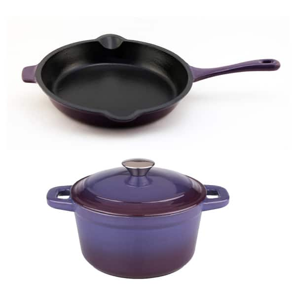 BergHOFF 5 Piece Neo Cast Iron Set, Purple