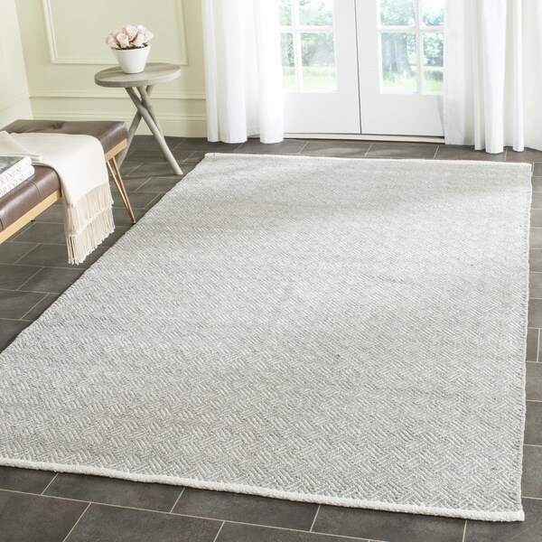 Safavieh Hand-Tufted Boston Grey Cotton Rug - 8' x 10'