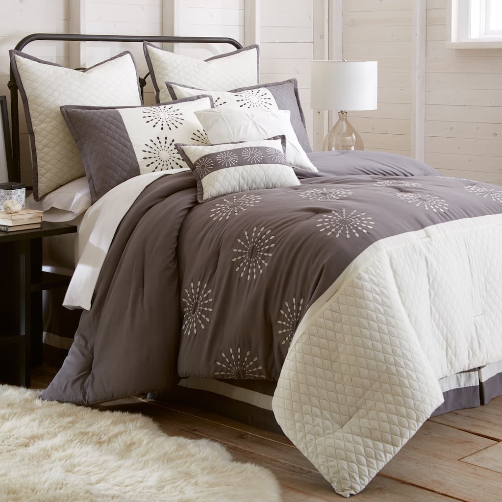 Amraupur Overseas Vida Embroidered 8-Piece Comforter Set