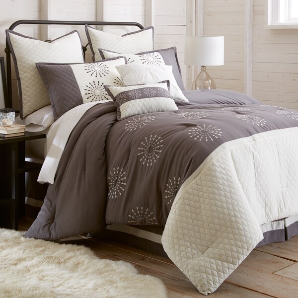 Amraupur Overseas Vida Embroidered 8-Piece Comforter Set