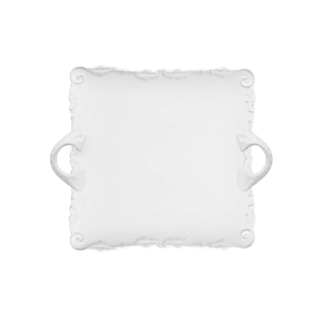 Bianca Wave White Square Platter