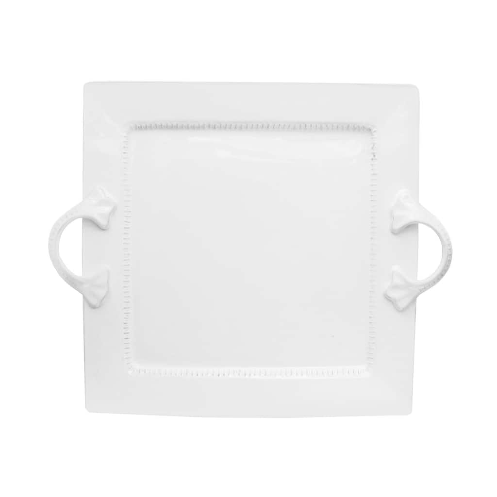 Bianca Dash White Square Platter