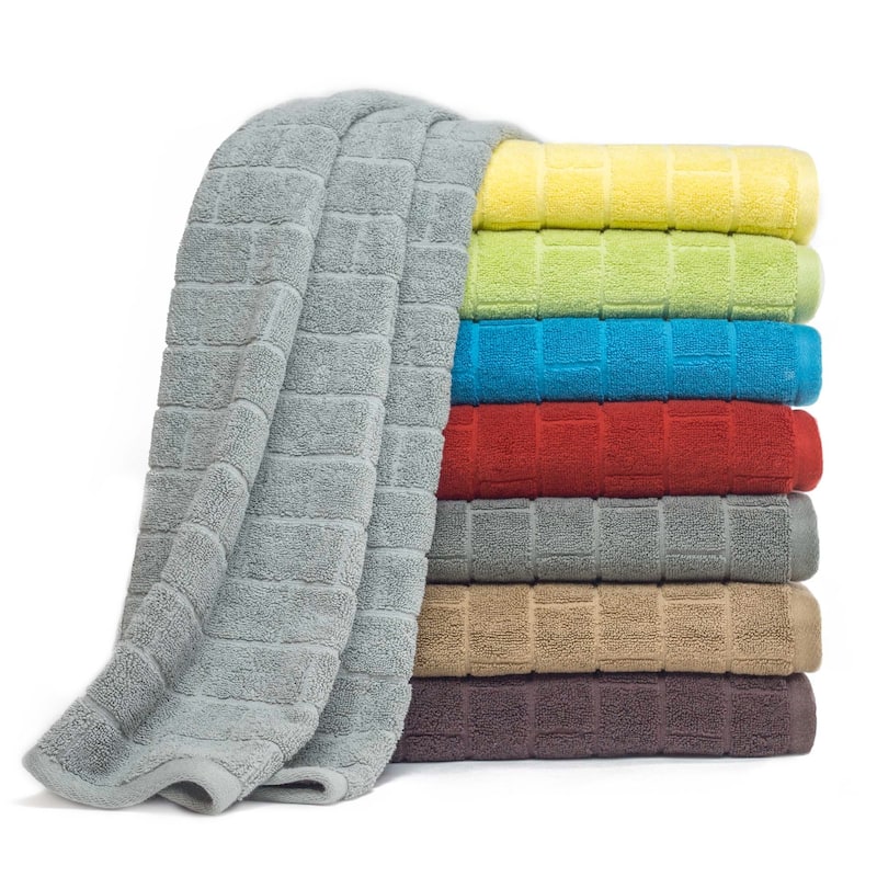 Cobblestone - 6 Piece Towel Set - Purple