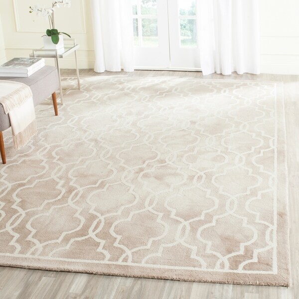 Safavieh Handmade Dip Dye Watercolor Vintage Beige/ Ivory Wool Rug - 8' x 10'