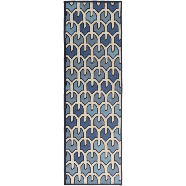 Beth Lacefield Hand woven Brett Reversible Wool Rug (26 x 8