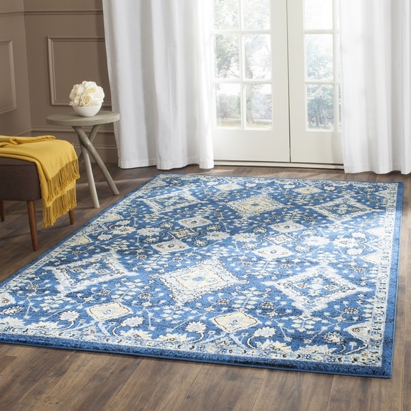 Safavieh Evoke Vintage Royal Blue/ Ivory Distressed Rug - 8' x 10 ...