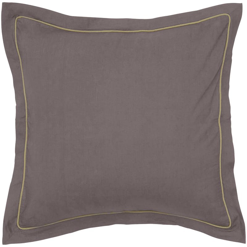 Rizzy Home Brown Euro Sham