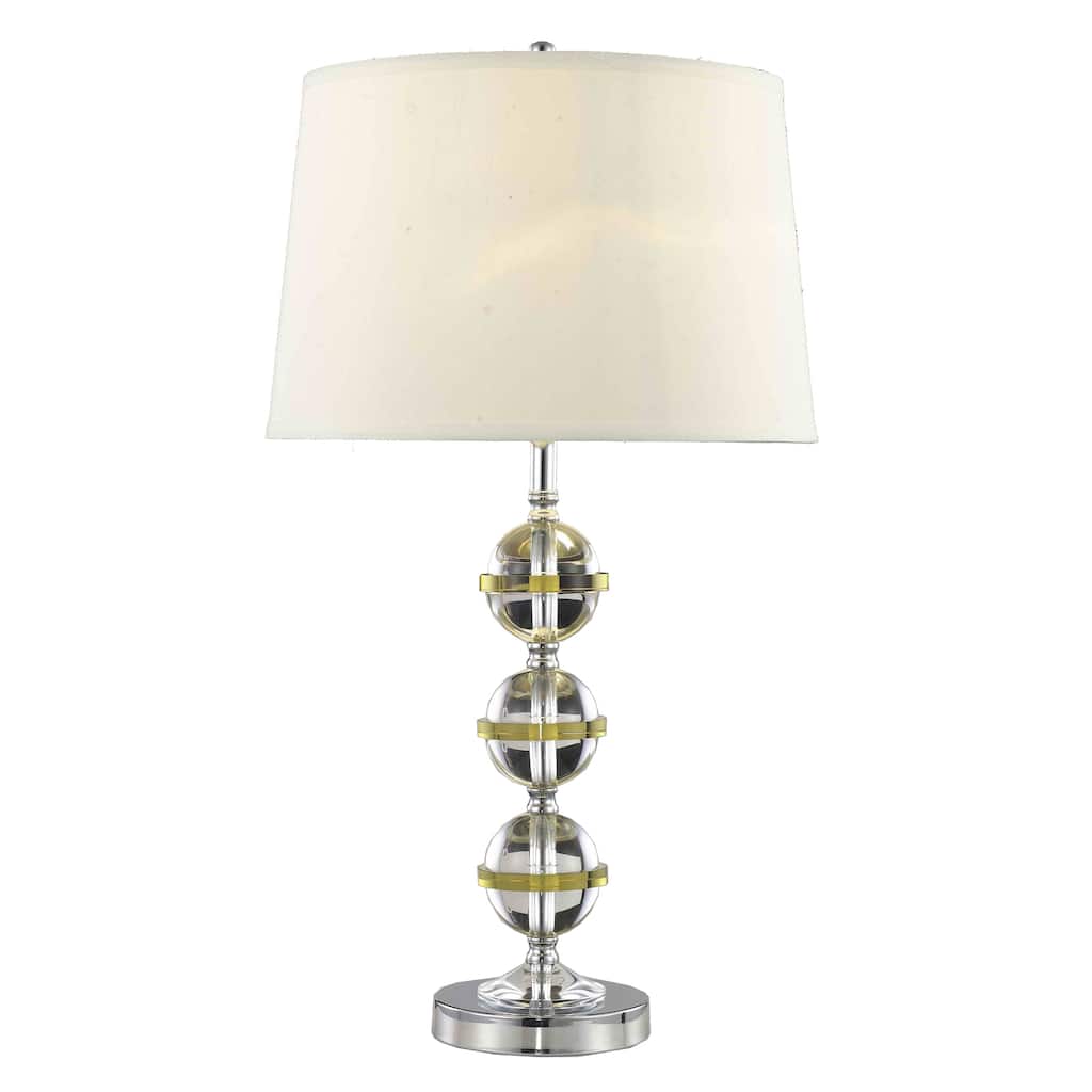Somette Poise Stacked Crystal Globes Table Lamp