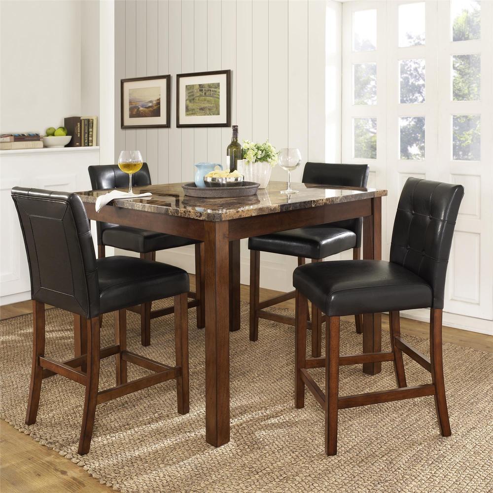 cherry counter height dining set