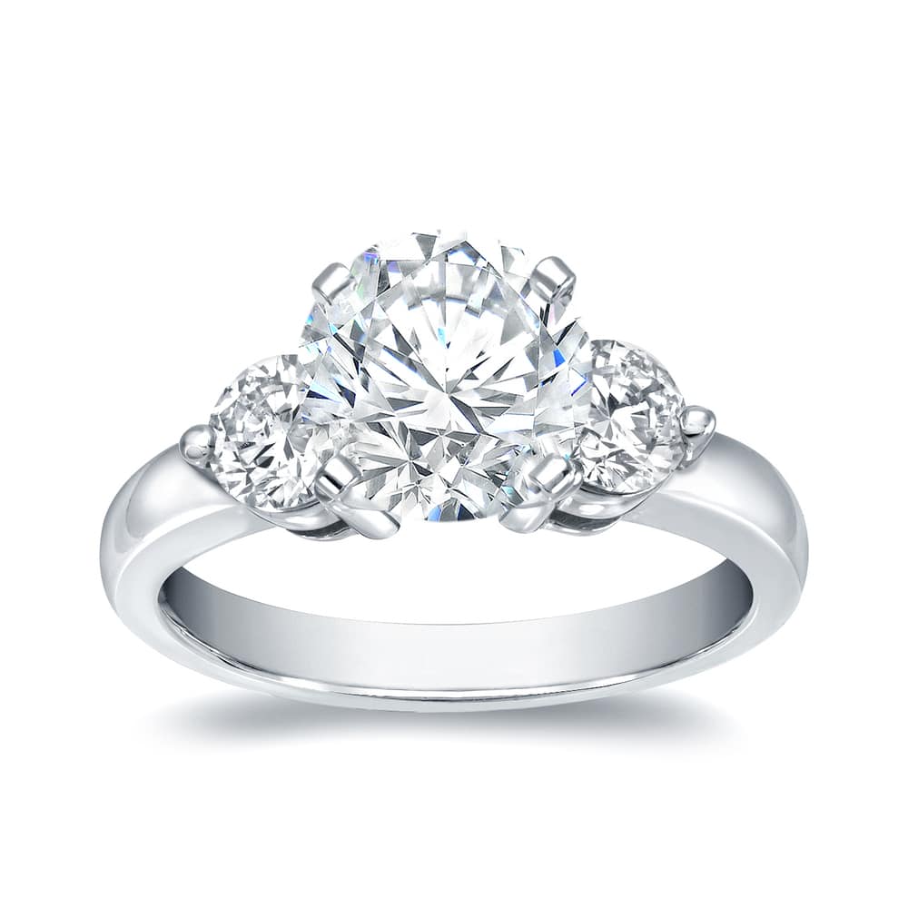 Auriya 14k Gold 2ctw 3-stone Round Diamond Engagement Ring (H-I, SI1-SI2)