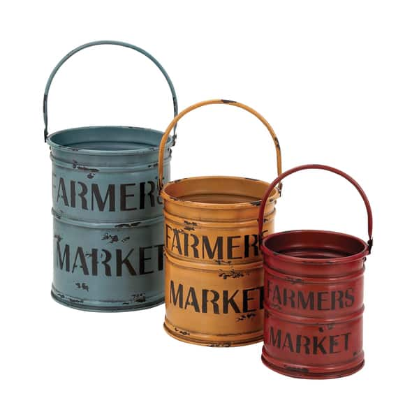 The Gray Barn Jartop Rustic Distressed Metal Containers Set Of 3 On Sale Overstock 22695215