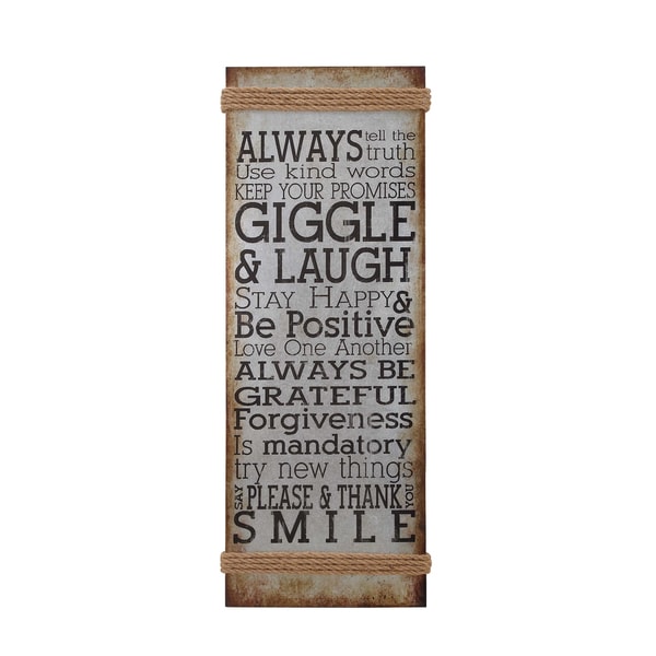 Distressed Inspirational Saying Wall Panel