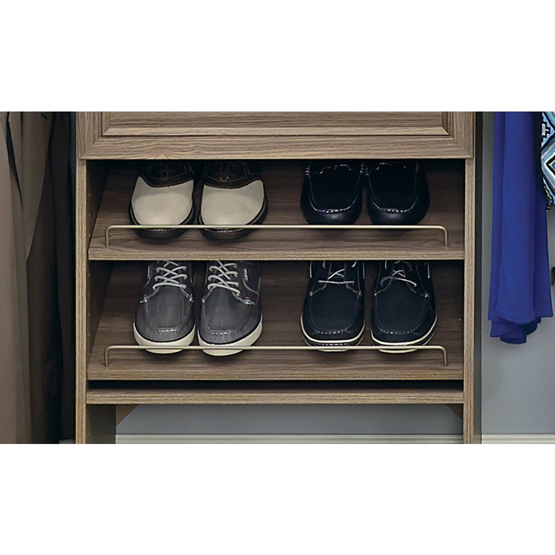 ClosetMaid SuiteSymphony 25Inch Wide Angled Shoe Shelves ClosetMaid SuiteSymphony 25Inch Wide Angled Shoe Shelves