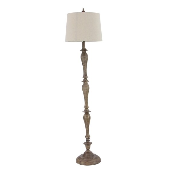 brown floor lamp