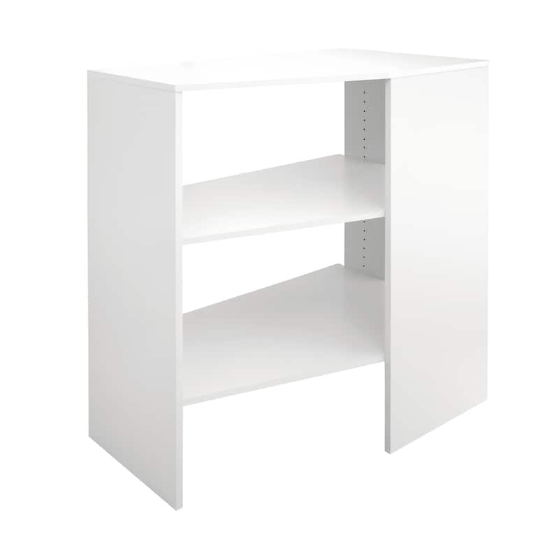 ClosetMaid SuiteSymphony 31.75-inch Wide Corner Shelf Unit - Pure White