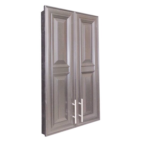 Shop Donovan 38 Inch High 2 Door 2 5 Inch Recessed Frameless Medicine Cabinet Overstock 10472961