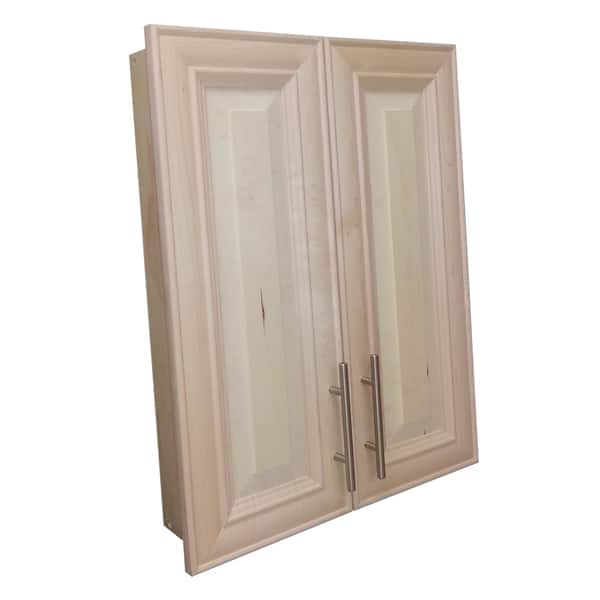 Shop Donovan 27 Inch High 2 Door 3 5 Inch Recessed Frameless Medicine Cabinet Overstock 10473061