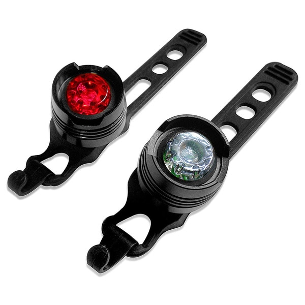 Aluminum LED Bike Light Set (2 Valve Wheels Light 2 Waterproof High Intensity Multi-Purpose Rear Bike Light)