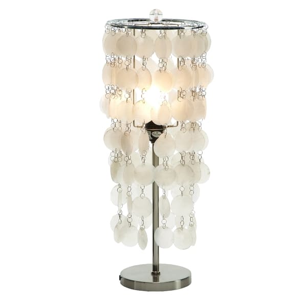 Hanging Capiz Shell Table Lamp - Bed Bath & Beyond - 10473400