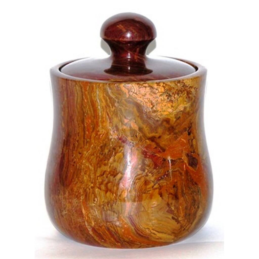 Nature Home Decor Multi Brown Onyx Modern 7-inch Kitchen Canister