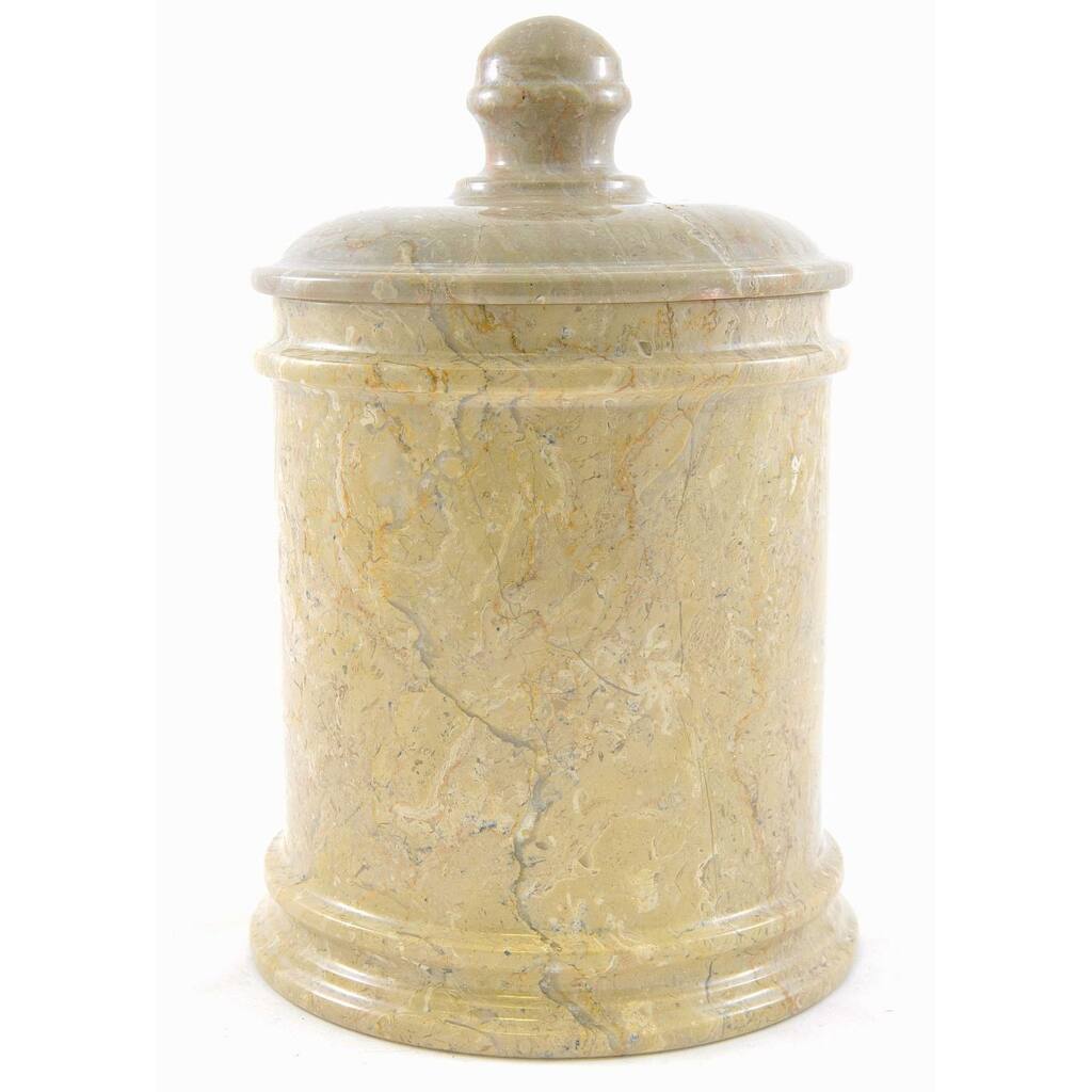 Nature Home Decor Sahara Beige Marble 9-inch Classic Kitchen Canister