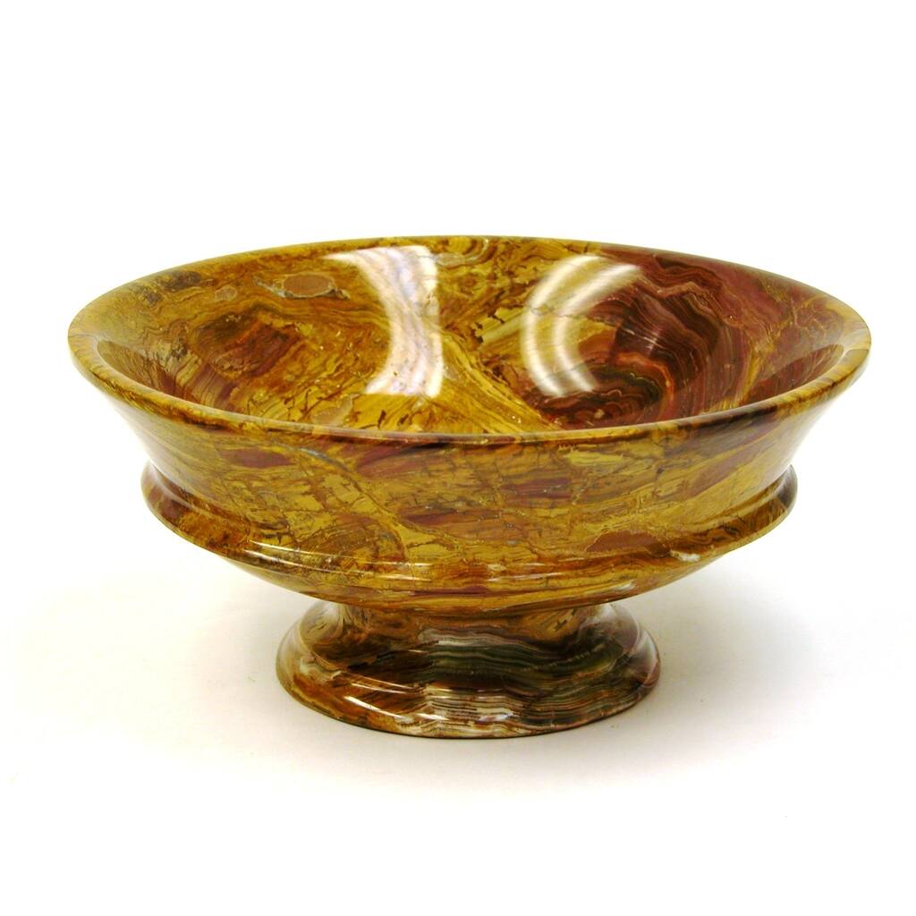 Nature Home Decor Multi Brown Onyx 12-inch Classic Bowl