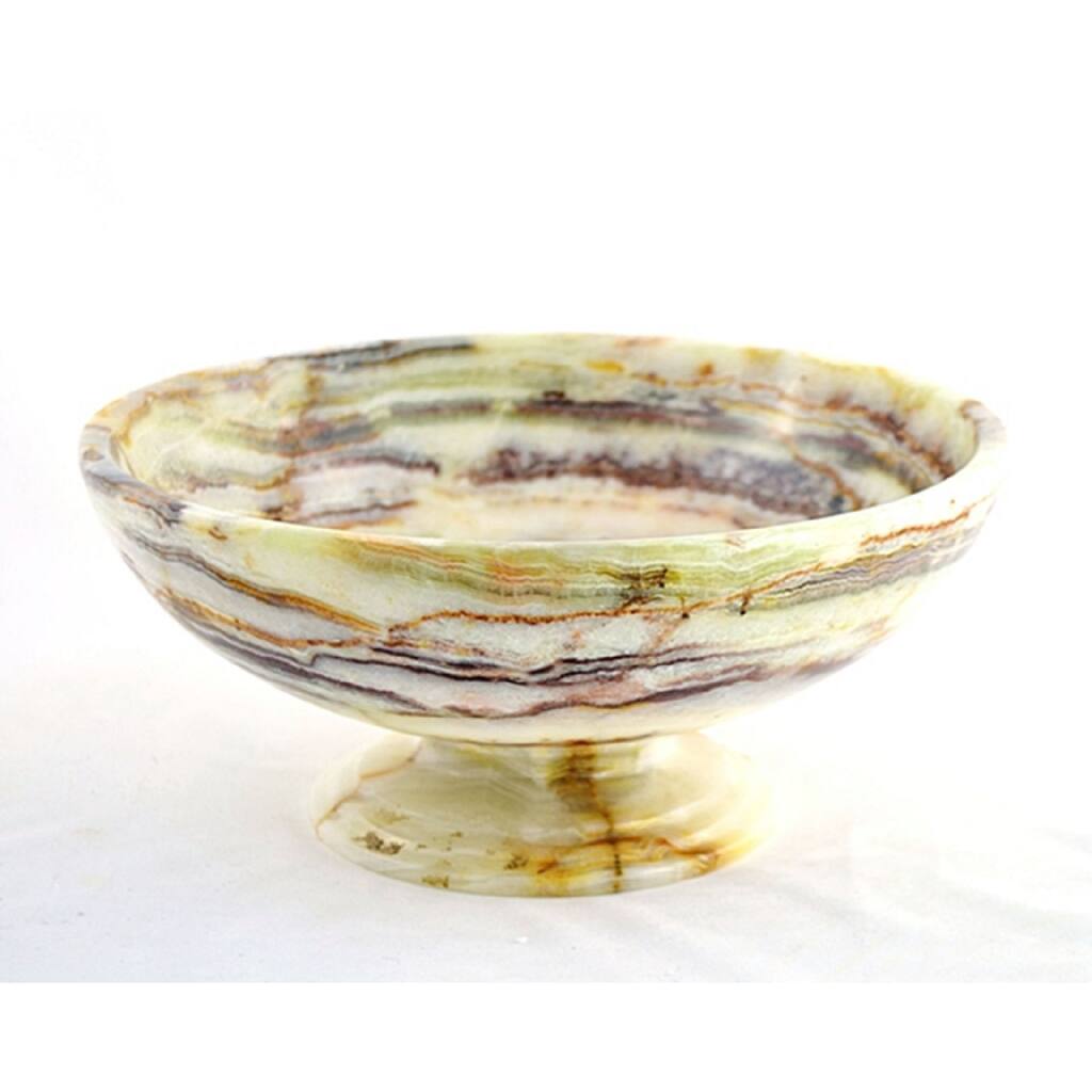 Nature Home Decor Light Green Onyx Classic 9-inch Bowl