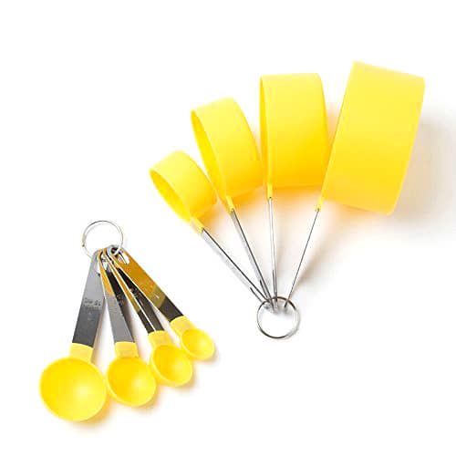 Cook's Corner 8-piece Stainless Steel Measuring Cup and Spoon Set