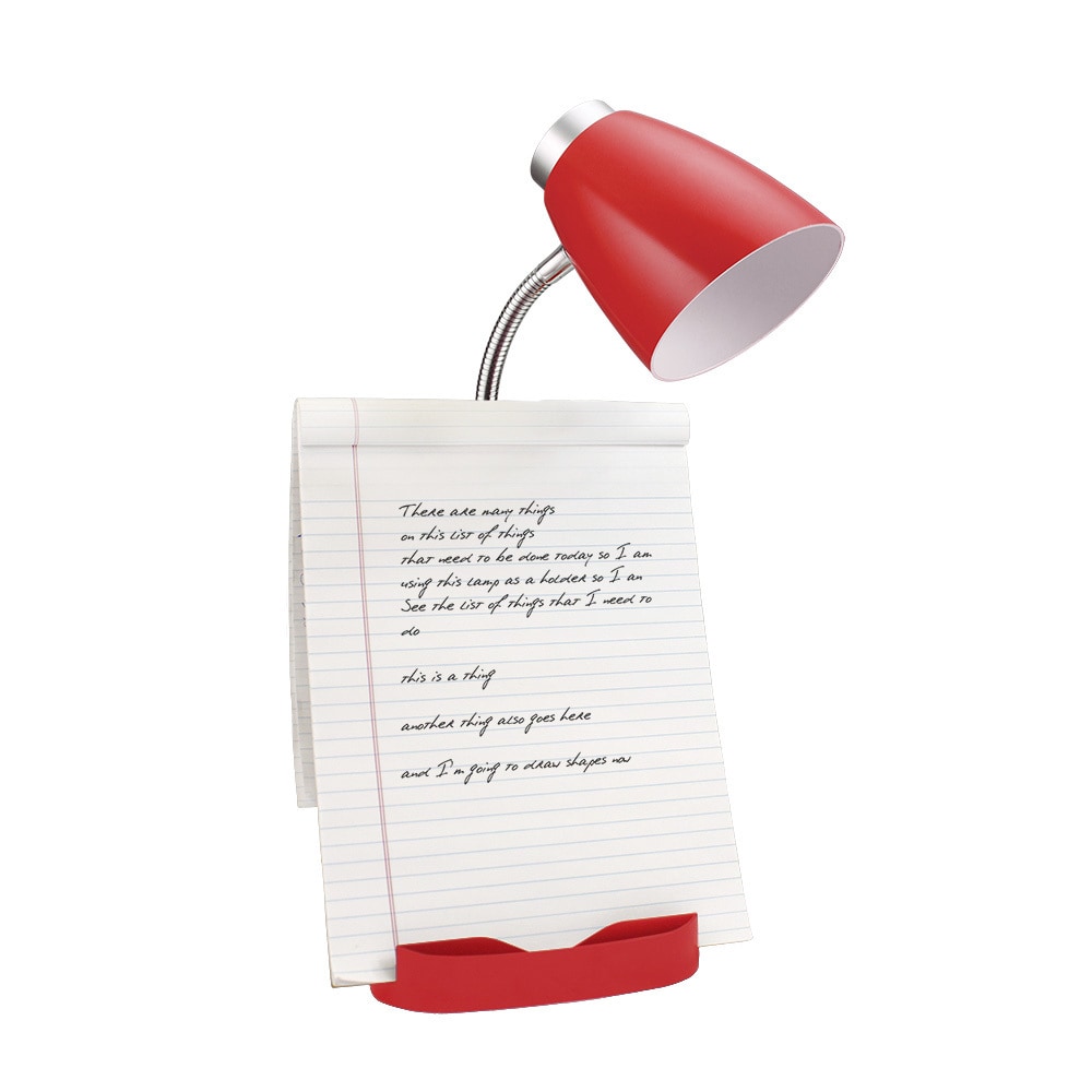 Shop Limelights Gooseneck Organizer Desk Lamp With Red Ipad Tablet