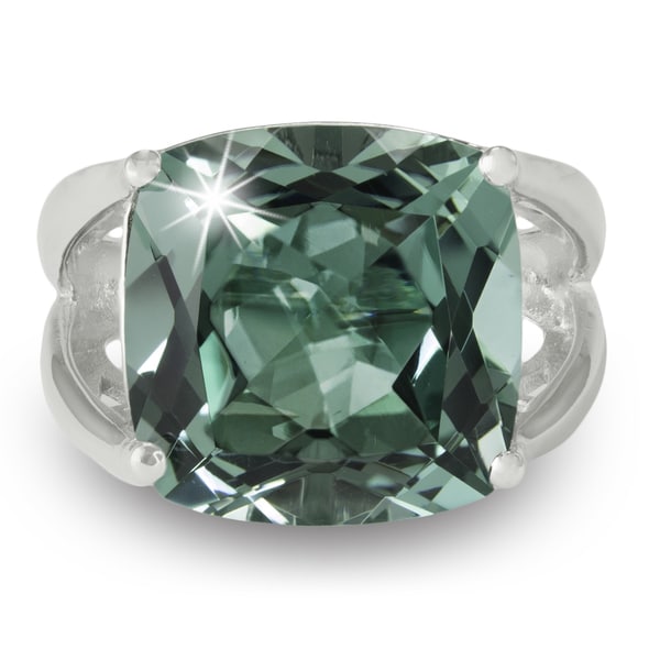 green amethyst gemstone rings