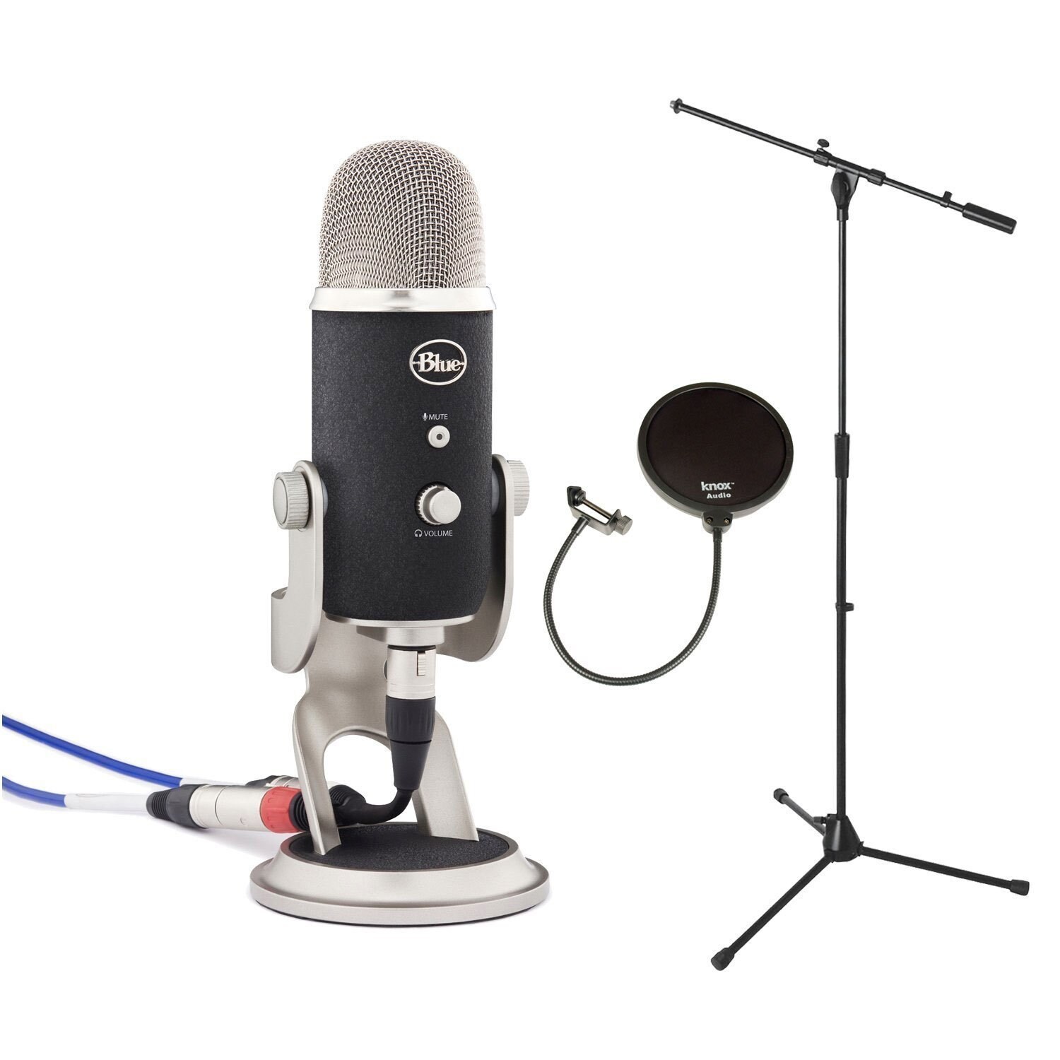 Shop Blue Microphones Yetipro Yeti Pro Usb Microphone Euro Boom Microphone Stand Black Pop Filter Overstock 10473890