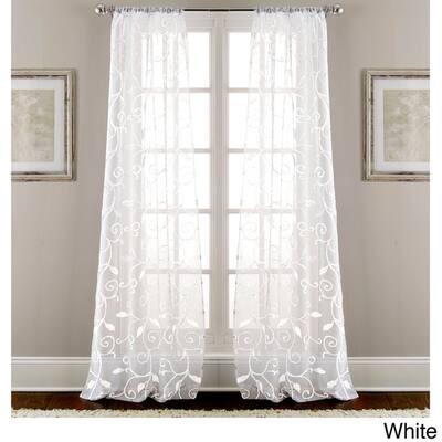 Buy White Bohemian Eclectic Sheer Curtains Online At Overstock