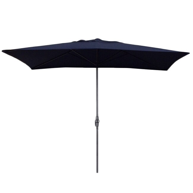 Shop Black Friday Deals On Escada Designs Navy Blue 6x10 Foot Rectangular Patio Umbrella Overstock 10474007